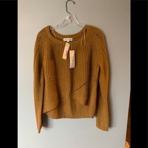 Mustard colored sweater. NWT!